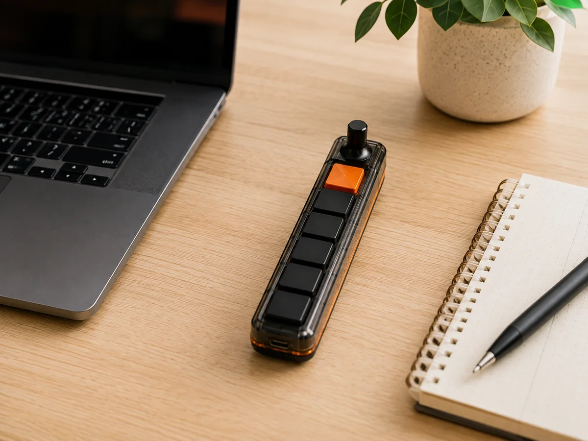 Keybar in a daylight workspace